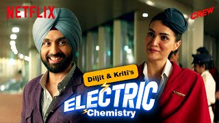 Kriti Sanon amp Diljit Dosanjhs FLIRTY RECONNECTION in Crew [upl. by Siegel]