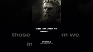 Be careful with who you communicate with  Epictetus  Stoic quotes [upl. by Nagirrek639]