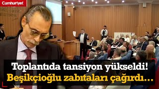 Etimesgut Belediyesinde tansiyon yükseldi Erdal Beşikçioğlu zabıtaları çağırdı [upl. by Heywood200]