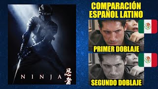 Ninja El Guerrero Silencioso 2009 Comparación del Doblaje Latino Original y Redoblaje  Español [upl. by Gherardo276]