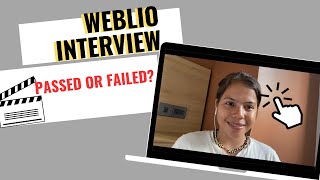 WEBLIO INTERVIEW  Passed or Failed [upl. by Leschen244]