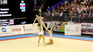 Maia FIG Acro World Cup 2016 W3 Dynamic Azerbaijan [upl. by Alahc]