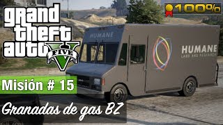 Grand Theft Auto 5  Misión 15  Granadas de gas BZ Medalla de Oro  100 [upl. by Hescock]