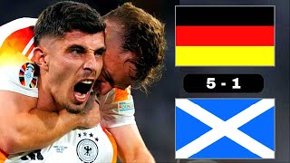 DEUTSCHLAND gegen SCHOTTLAND⚽ Musiala Wirtz und Co  DFB überrollt Schottland EM 2024 [upl. by Mali]