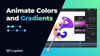 Animate Colors and Gradients  SVGator [upl. by Elyag48]