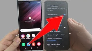 How to turn off do not disturb samsung S22 [upl. by Lethia]