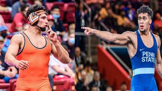 NCAA Wrestling Trash Talk Carter Starocci vs AJ Ferrari [upl. by Eilyah]