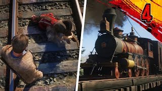 Red Dead Online  Part 4  Man vs Train [upl. by Nairahcaz]