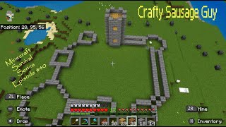 Minecraft Survival Series Episode 40  Planning a Castle and Building Tower [upl. by Asilanom]