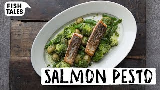 Panfried SALMON amp Home Made Pesto  Bart van Olphen [upl. by Vincelette841]