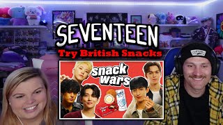 SEVENTEEN Try British Snacks For The First Time Snack Wars REACTION [upl. by Namus]