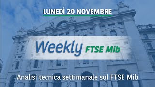 Weekly FTSE Mib analisi grafica dellindice di Borsa Italiana del 20 11 2023 [upl. by Leibarg]