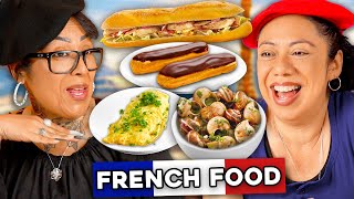 Mexican Moms try French Food [upl. by Sinnod528]