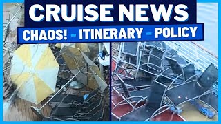 CRUISE NEWS Freak Storm Causes Chaos NCL Itinerary Change Sick Passengers Policy Change [upl. by Margarette]