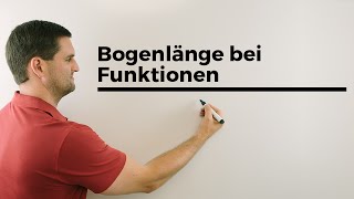 Bogenlänge bei Funktionen Formel mit Erklärung  Mathe by Daniel Jung [upl. by Annovoj544]