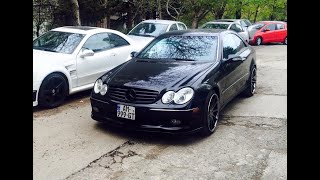 MercedesBenz CLK55 AMG Exhaust sound W209 CLK55 AMG cold start [upl. by Xaviera144]