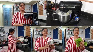 घंटो का काम मिनटो मे new stand mixer kaisa Unboxing Review Dinner🧿मलाई से ghee amp paneer🧿 Dal palak [upl. by Marr291]