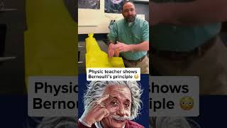 Bernoulli’s principle experiment physics viralvideo fyp [upl. by Gnohc]