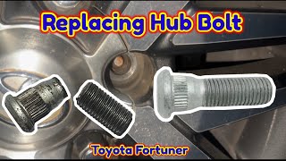 Replacing Hub Bolt [upl. by Hameerak]