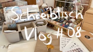 Schreibtischvlog 08 Declutter neues Planersystem Bibershopunboxing [upl. by Hairabez]