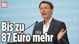 Karl Lauterbach plant Erhöhung der KrankenkassenBeiträge [upl. by Codi473]