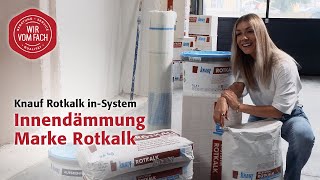 Innendämmung Marke Rotkalk  Knauf Rotkalk inSystem [upl. by Chappie891]