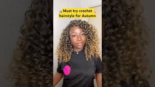 Turn heads with this crochet hairstyle this Fall season shorts shortshairstyle crochethairstyle [upl. by Nanreh]