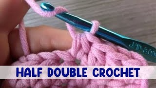 How to Work the Half Double Crochet Stitch HDC [upl. by Tevlev101]