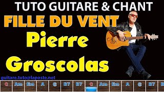 Tuto guitare chant Fille du vent Pierre Groscolas [upl. by Poole66]