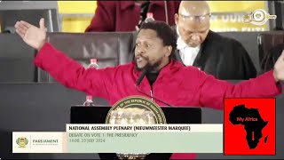 EFF Dr Mbuyiseni Ndlozi quotRamaphosa Is Suffering A Mental Conditionquot [upl. by Anelram40]