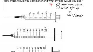 U100 Insulin Dosage Calculation Two Examples [upl. by Irmina]