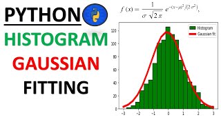 PYTHON FOR DATA SCIENTIST  HOW TO FIT GAUSSIAN ON HISTOGRAM PLOT coding  SCIPY CUTVE FIT [upl. by Eynobe785]