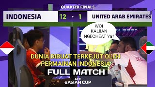 Full Match Game 1amp2  INDONESIA VS UAE  Perempat Final AFC eFootball Asian Cup Qatar [upl. by Kamaria]