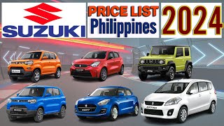 Suzuki cars Price List in Philippines 2024 [upl. by Yde37]