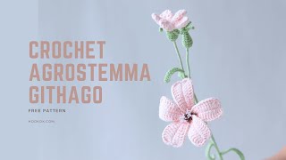 How to Crochet Agrostemma Githago  Free Pattern [upl. by Chaing725]