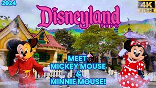 Meet Minnie and Mickey Mouse in Mickeys Toontown  Disneyland 2024 [upl. by Retrak]