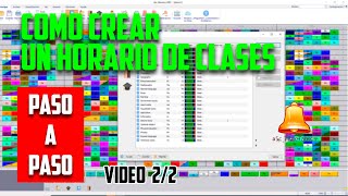 COMO CREAR UN HORARIO DE CLASES EN ASC TIMETABLES 22 [upl. by Spalding741]