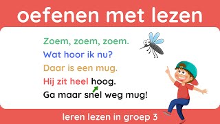 Oefenen met lezen  groep 3  Ik leer lezen voor kinderen  Dutch Vocabulary [upl. by Ekalb]