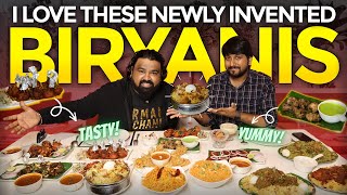 Sasya Pride Biryani Tour  Trying Unique Biryani Styles for the First Time [upl. by Nelehyram558]