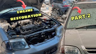 Engine restoration part 2 wheels ka sare kam bhe krwa dye aj hee [upl. by Fay]