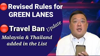 IATF Revised Green Lanes Protocol  Travel Ban Update  OFW Returning Philippines [upl. by Dlopoel]