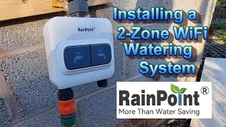 2zone WiFi watering system from RainPoint [upl. by Aivekal467]