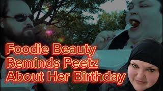 foodiethebeauty Reminds Peetz About Her Birthday gorlworld foodiebeauty peetzofmymind kuwait [upl. by Akeim]