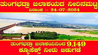 Tungabhadra dam water level today update news [upl. by Bedwell]