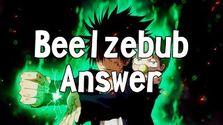 Answer  No3b Lyrics ED Beelzebub [upl. by Airotcivairam54]