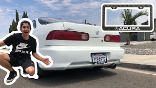 Installing a License Plate cover on My Integra 20 hp [upl. by Caputto]