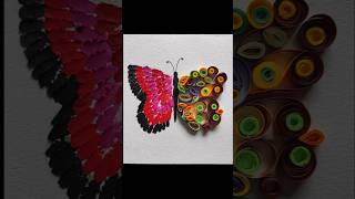 How to make Easy 3d butterfly butterfly beautiful  Oil pastels butterfly 🦋 quilling butterfly [upl. by Zeuqirdor]