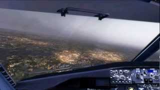 FSX Amsterdam Schiphol Landing  EHAM   HD [upl. by Bonnette]