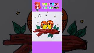 Two little dicky bird song kidssong fypシ shorts viral nurseryrhymes colors [upl. by Naletak883]