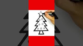 How to draw Christmas Tree easy [upl. by Chan]